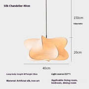 Special-shaped Silk Restaurant Chandelier Bedroom Art Chandelier