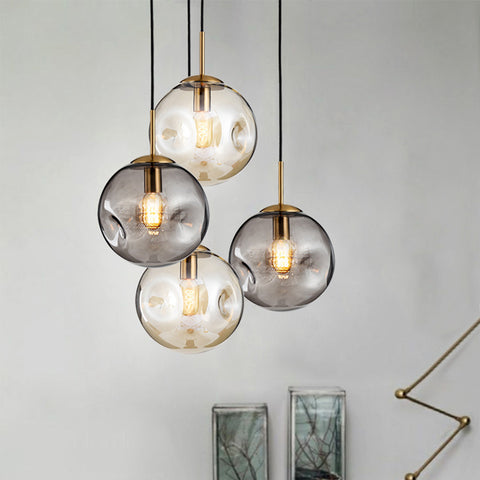 Creative Glass Chandelier Iron Restaurant Window Chandelier