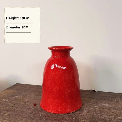 Ceramic Vase Soda Green Stoneware Vase Vintage Jar